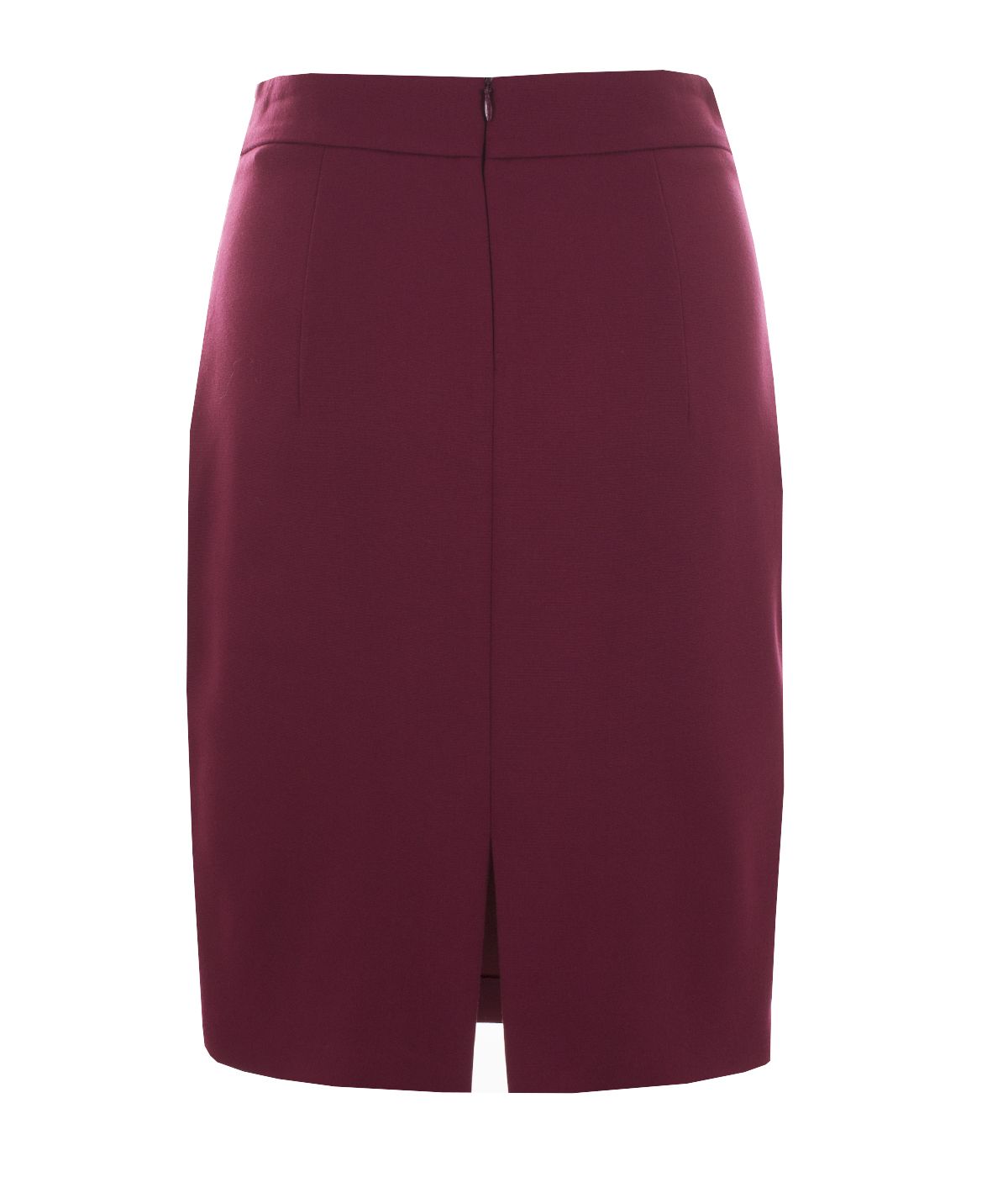Straight skirt with side zippers, with rayon and viscose 1